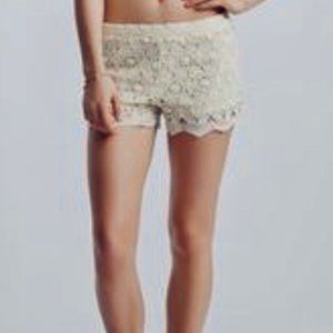 Aeropostale Lace Crochet Shorts